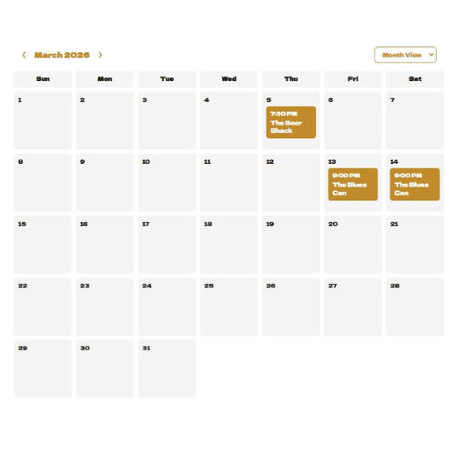 GigGrid Month View screenshot