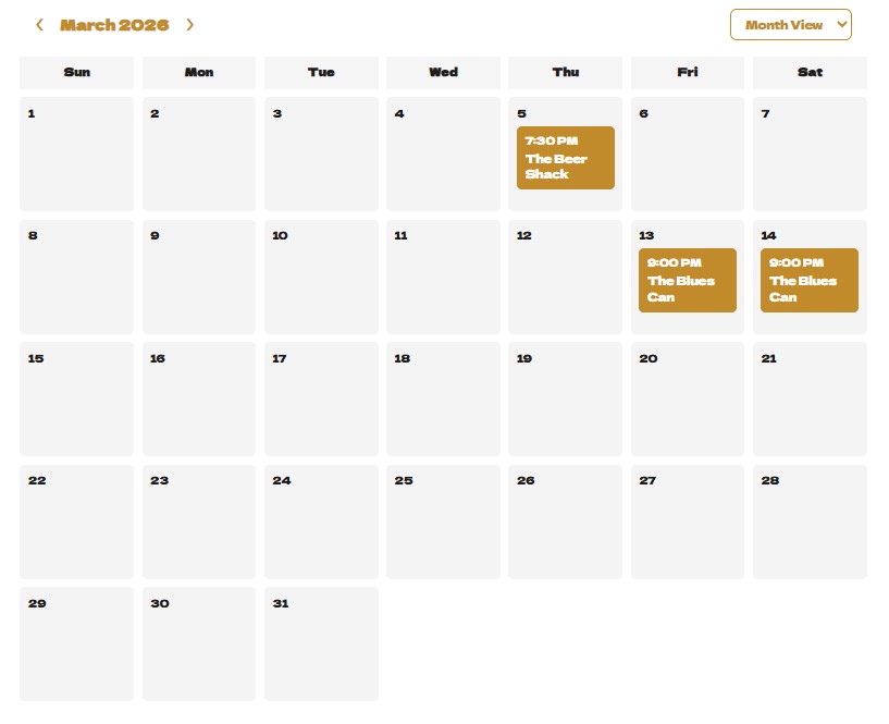 GigGrid Month View screenshot